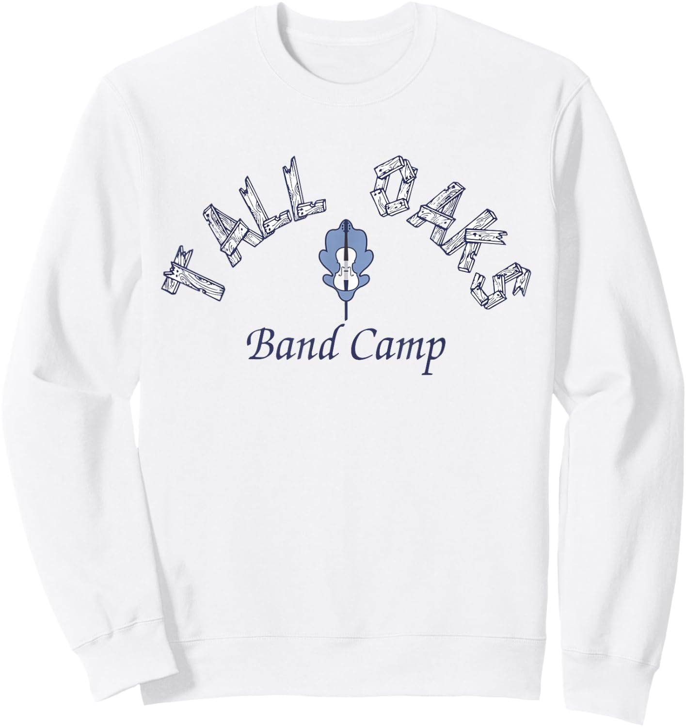 Tall Oaks Band Camp Grunge Vintage Sweatshirt - Sweatshirt | White