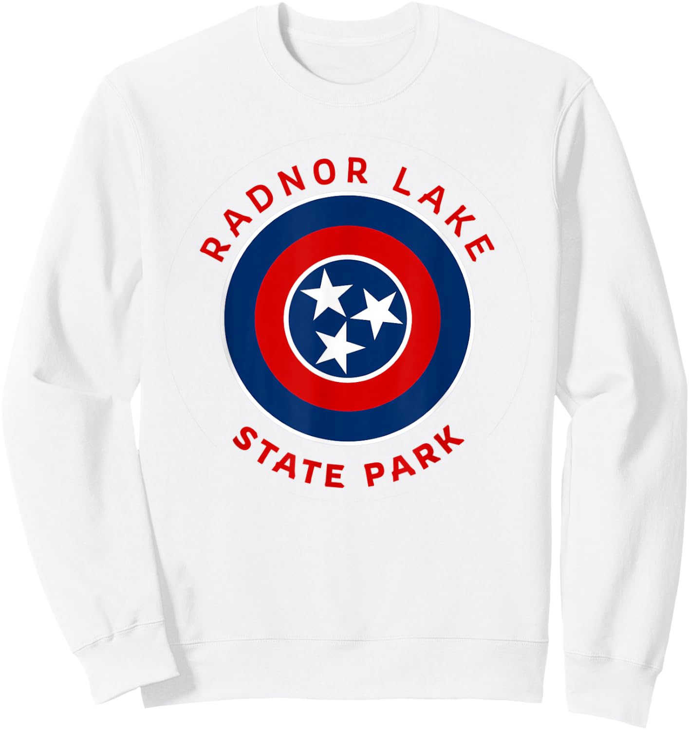 Radnor Lake State Park Tennessee Flag TN Vacation Sweatshirt - Sweatshirt | White