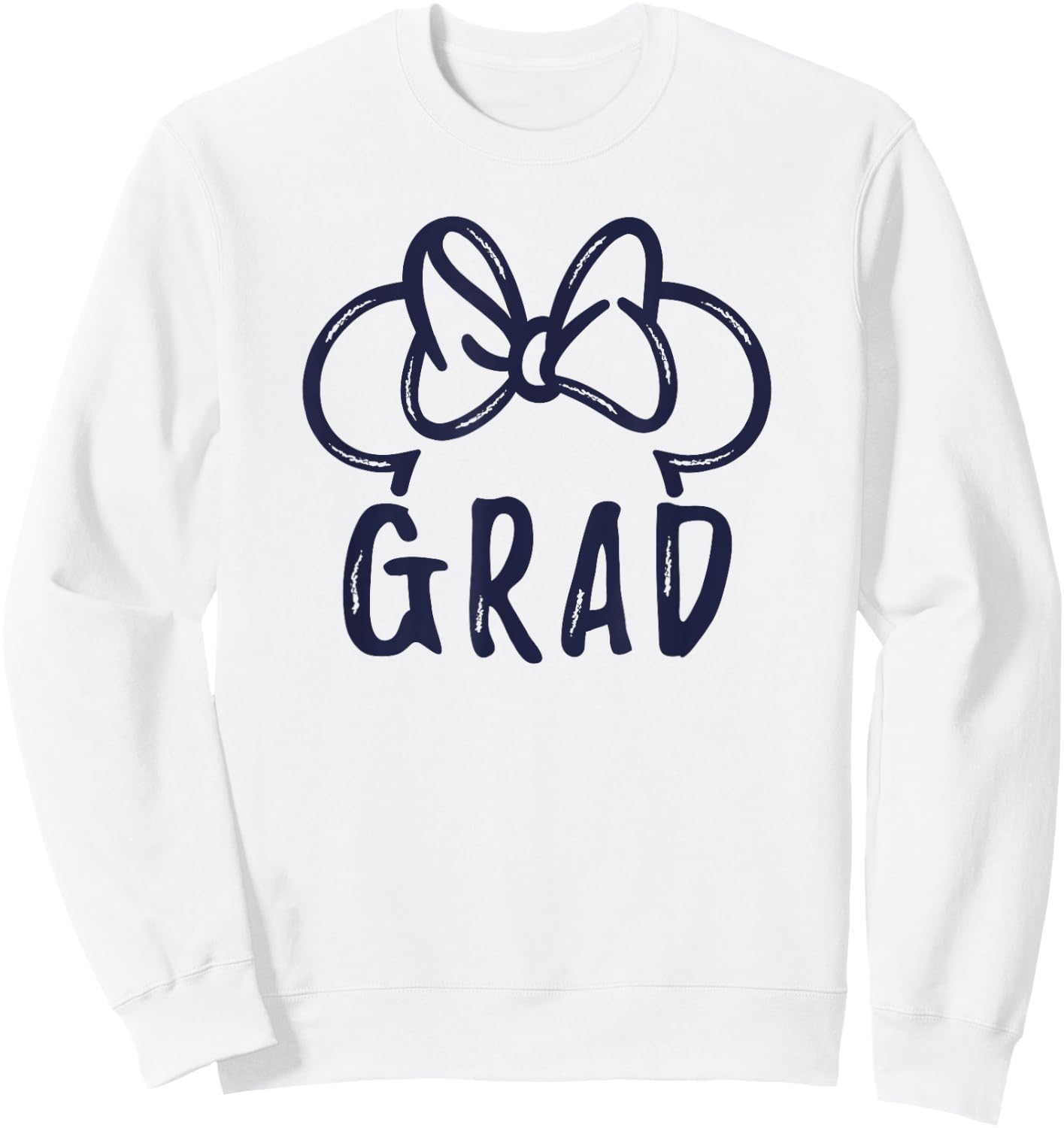 Disney Minnie Mouse Graduation Minnie Grad Ears Sweatshirt - Sweatshirt | White