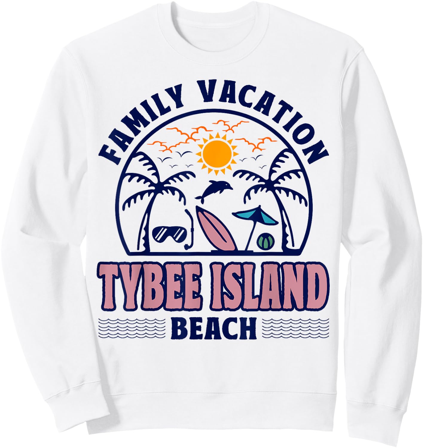 Georgia Family Vacation Tybee Island Beach Women Kids Sweatshirt - Sweatshirt | White