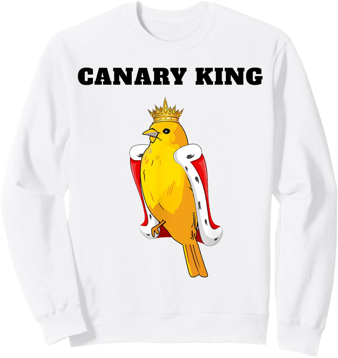 Canary King | Boys Canary Lover Design | Canary Sweatshirt - Sweatshirt | White