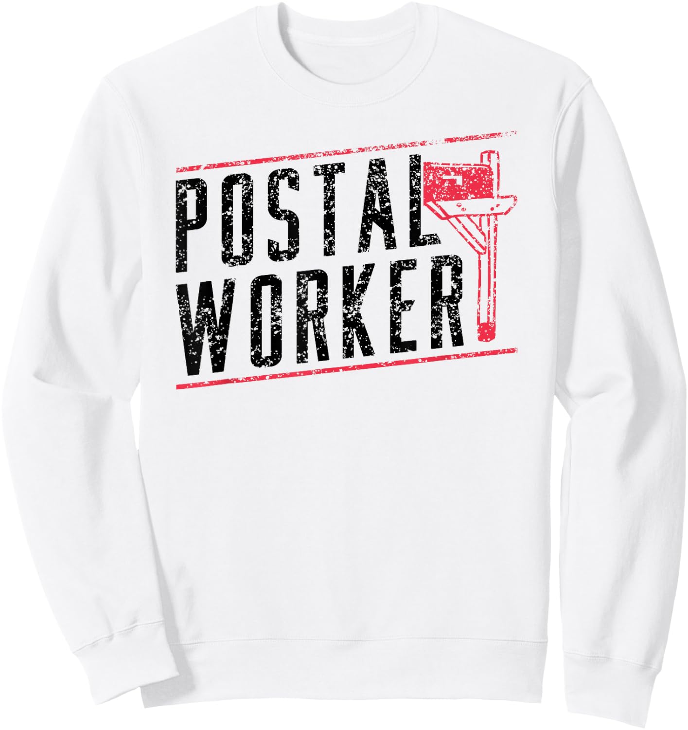 Postal Worker Courier Postman Mailman Mail Sweatshirt - Sweatshirt | White