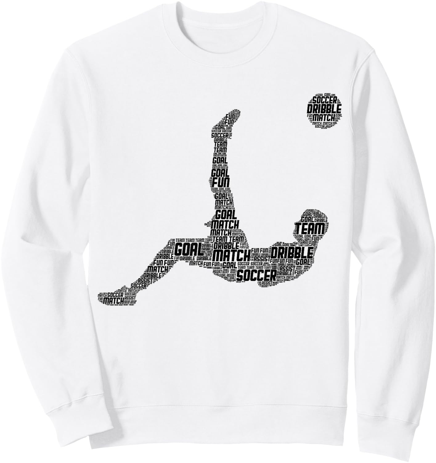 Soccer Player Men Boys Kids Sweatshirt - Sweatshirt | White