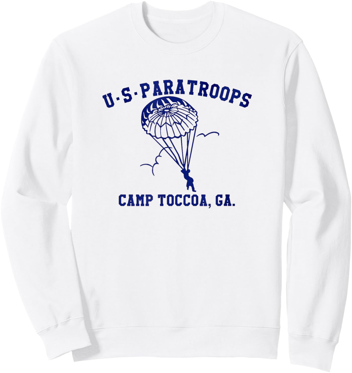 US Paratrooper Camp Toccoa WW2 Sweatshirt - Sweatshirt | White