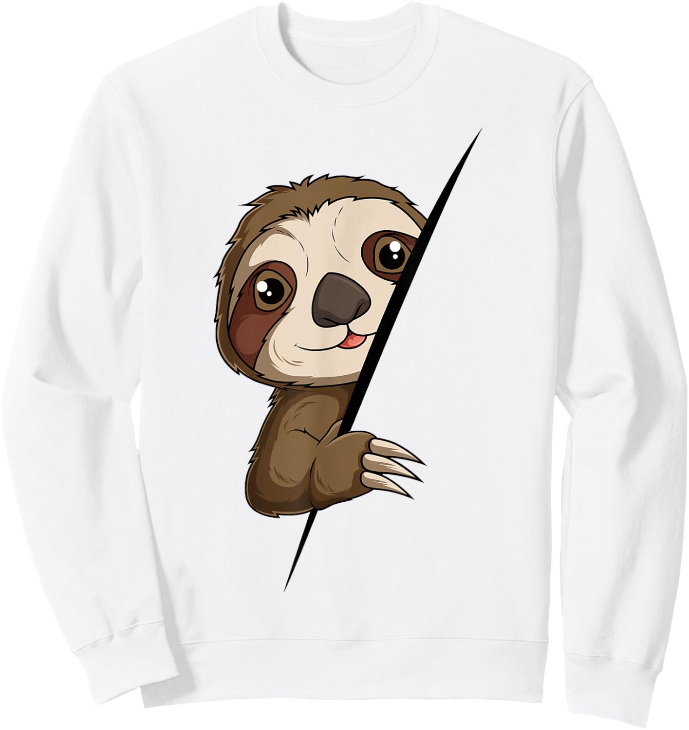 Sloth Children Girls Boys Women Sweatshirt - Sweatshirt | White