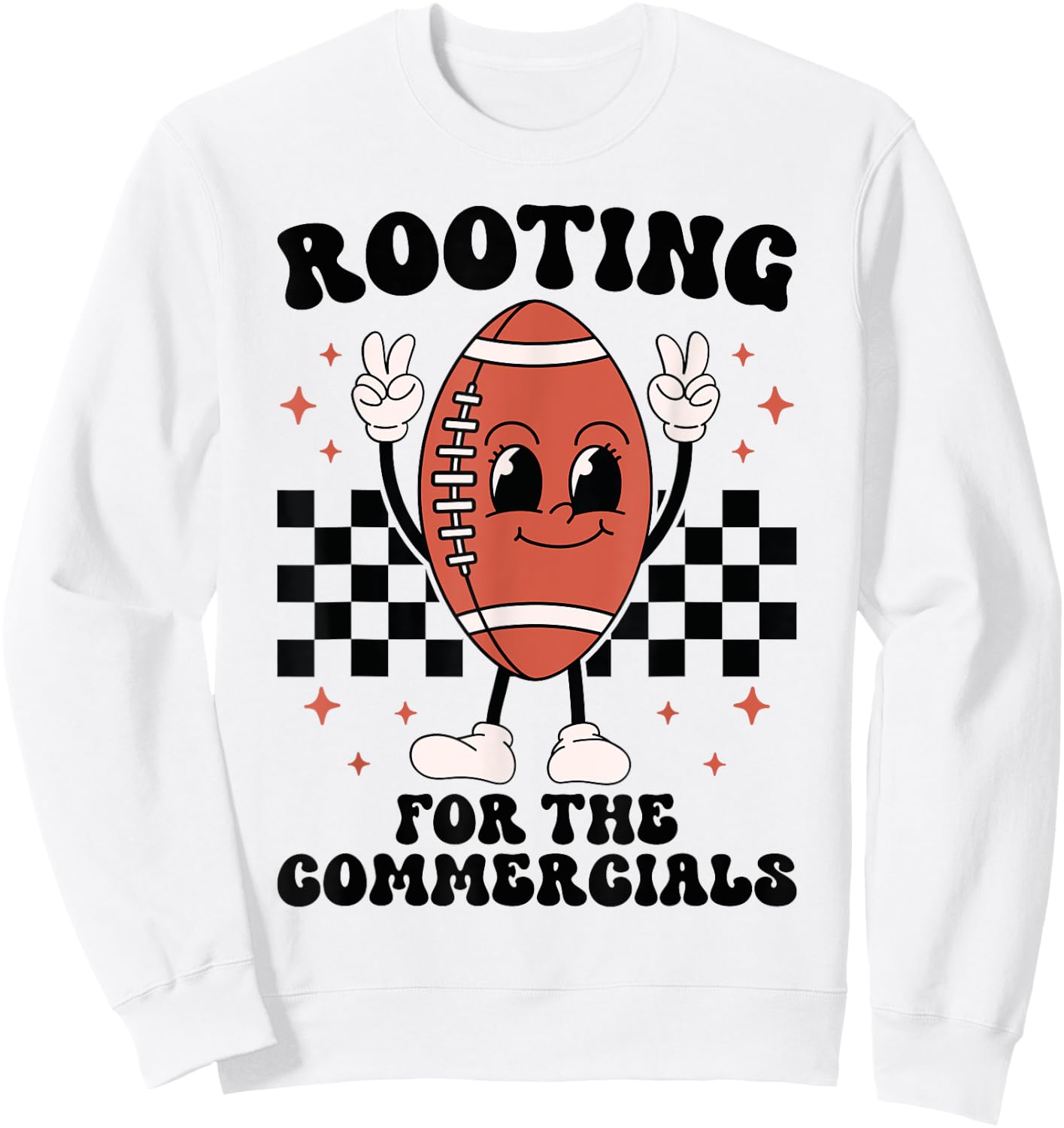 Rooting For The Commercials American Football Players Sweatshirt - Sweatshirt | White
