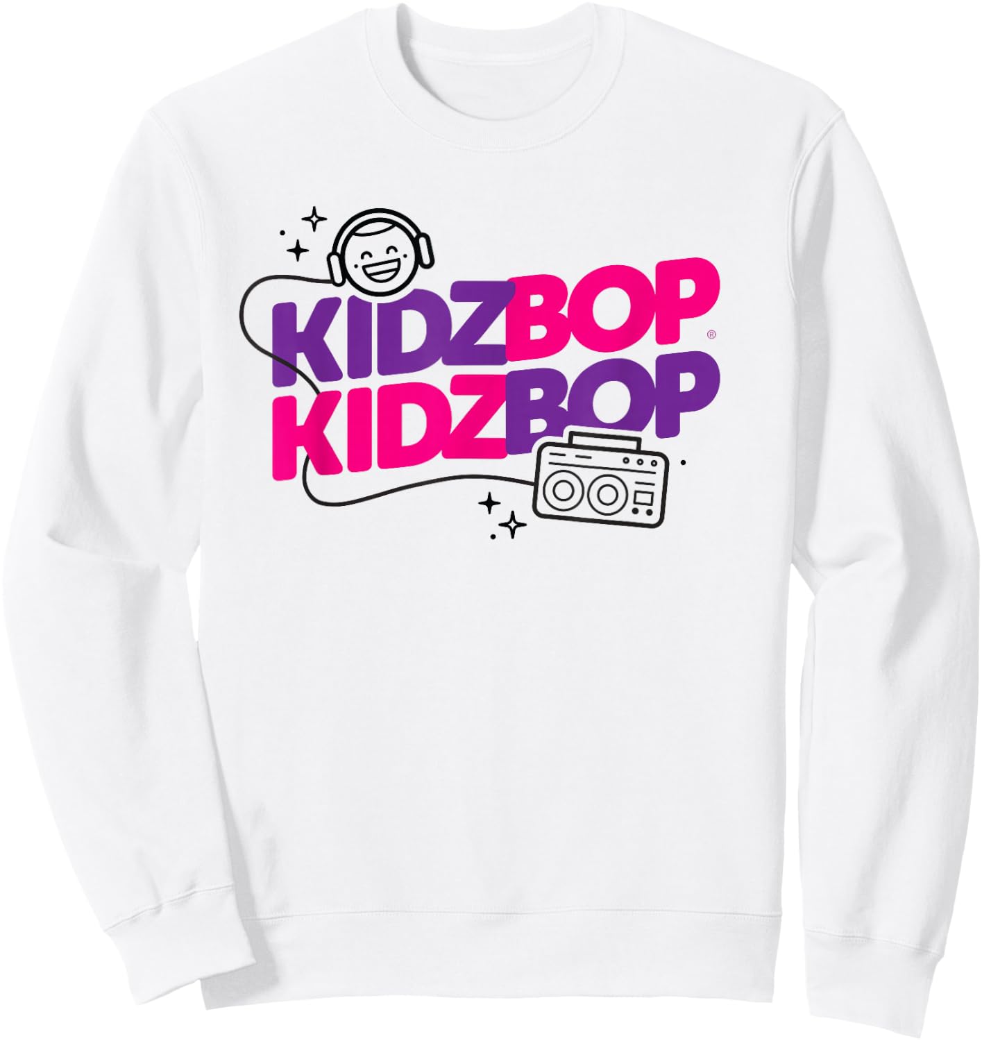 Kidz BOP - Ultimate Playlist Boombox Sweatshirt - Sweatshirt | White