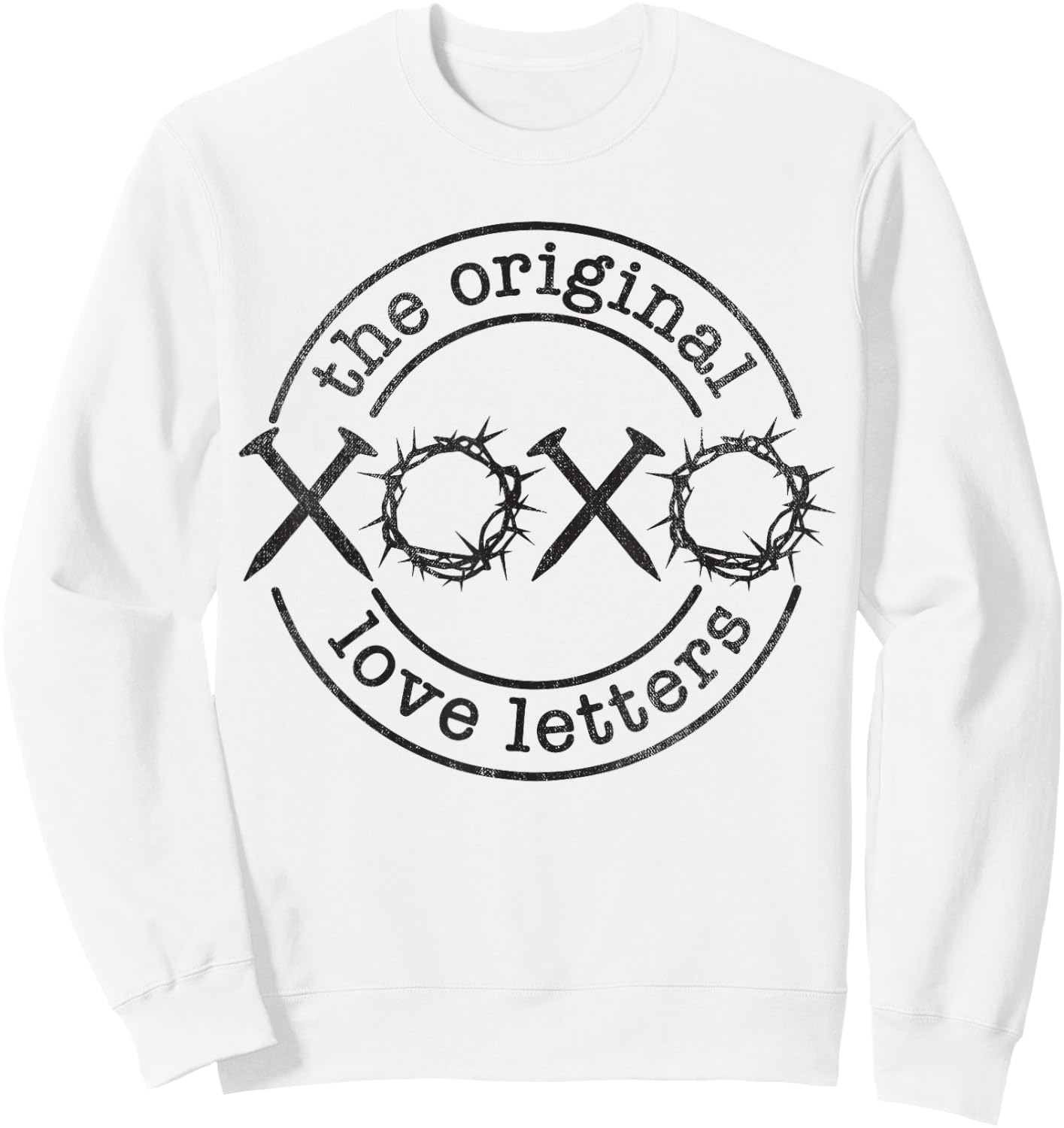 XoXo The Original Love Letters, Christian Easter Holiday Sweatshirt - Sweatshirt | White