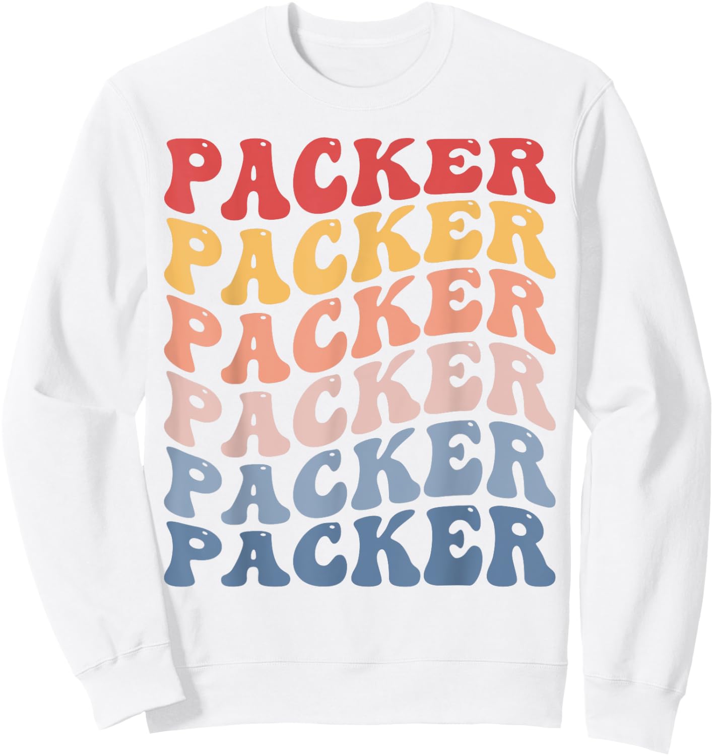 Packer Groovy Retro Sweatshirt - Sweatshirt | White