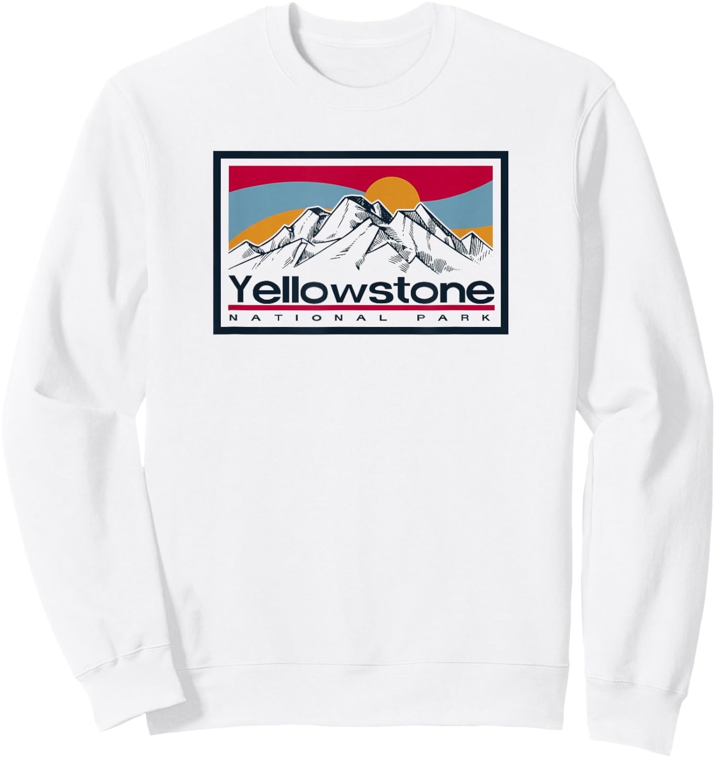 Yellowstone National Park Vintage Sweatshirt - Sweatshirt | White
