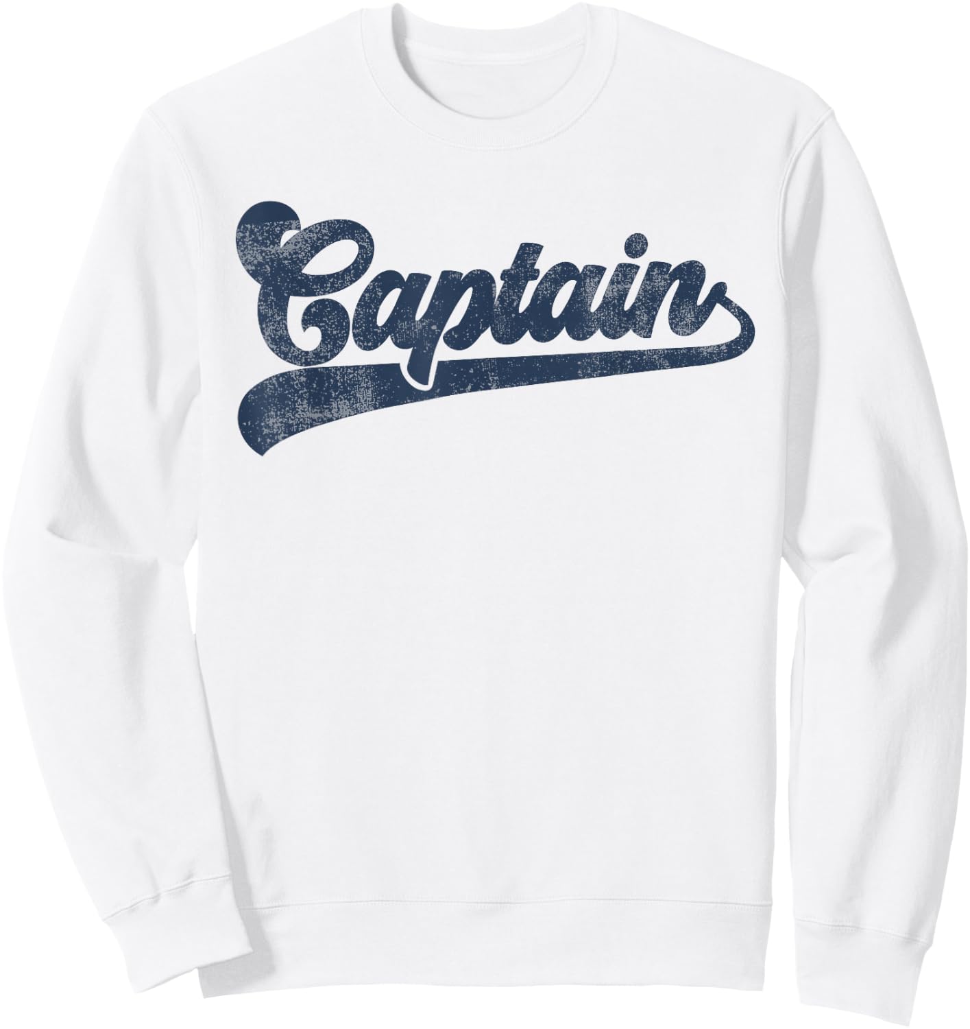 Captain Cute Vintage Graphic Sweatshirt - Sweatshirt | White