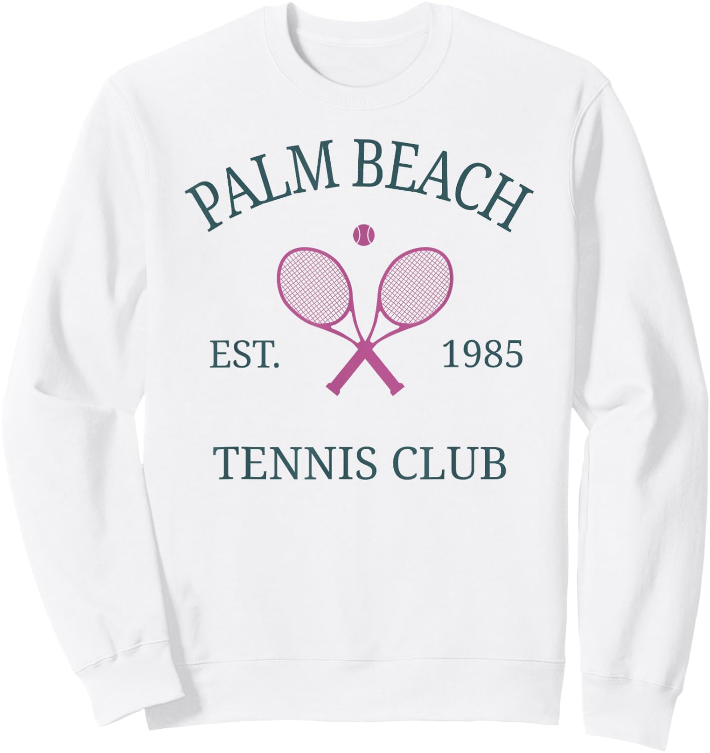 Beach Florida Athletics Tennis Club Racquet Prep Sweatshirt - Sweatshirt | White
