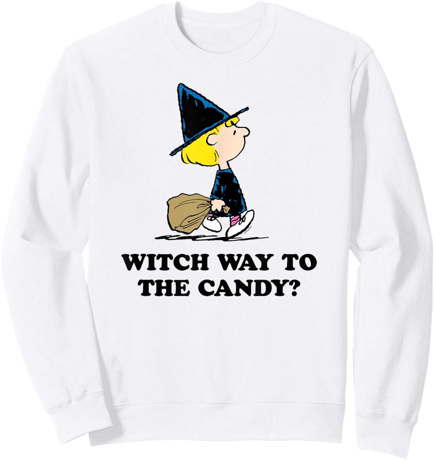 Peanuts - Sally Halloween Witch Way To The Candy? Sweatshirt - Sweatshirt | White