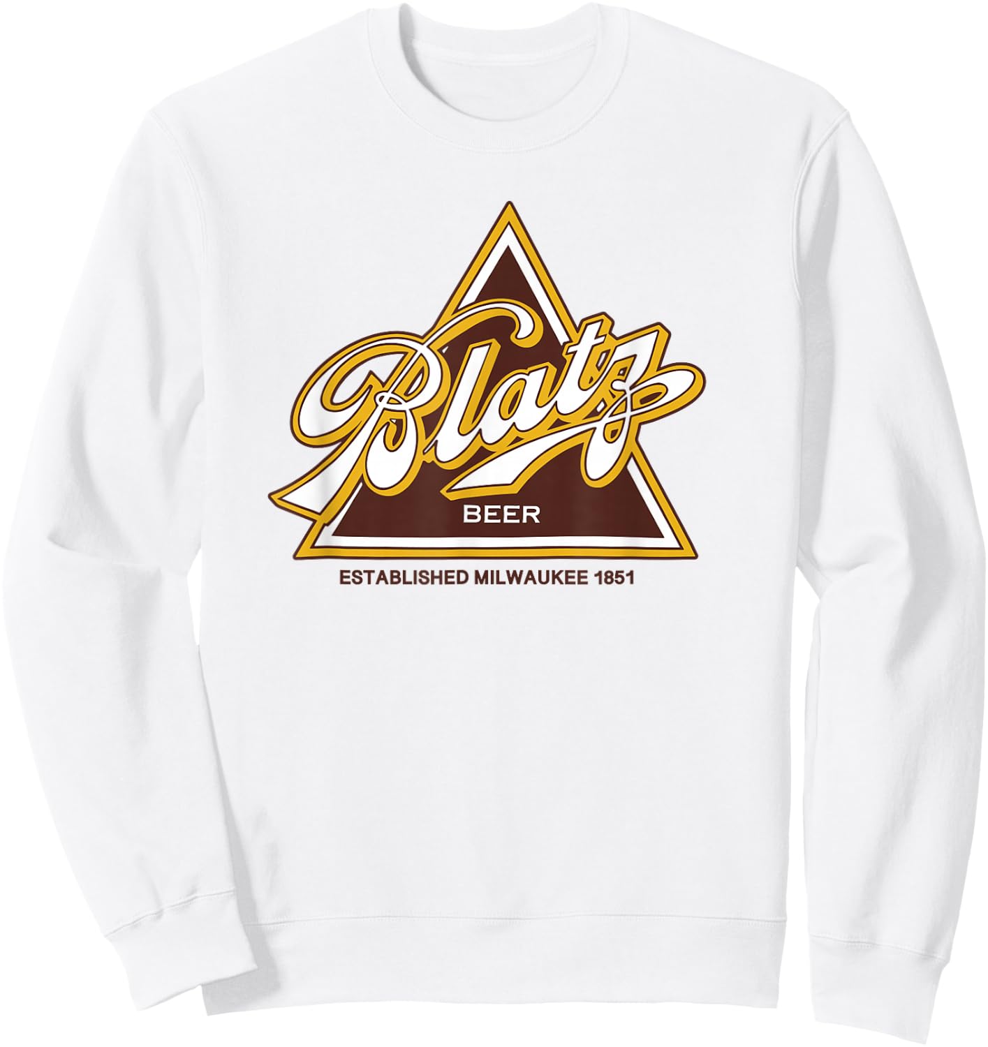 Blatz Beer Style - Logo Sweatshirt - Sweatshirt | White