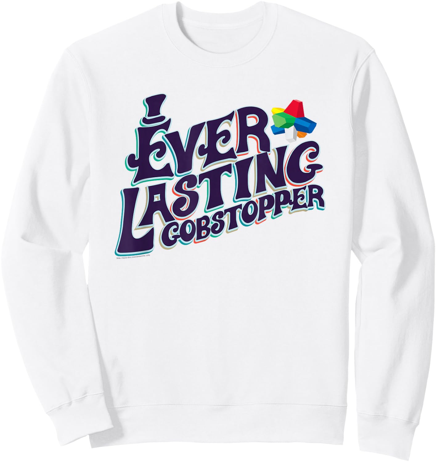 Willy Wonka & the Chocolate Factory Everlasting Gobstopper Sweatshirt - Sweatshirt | White
