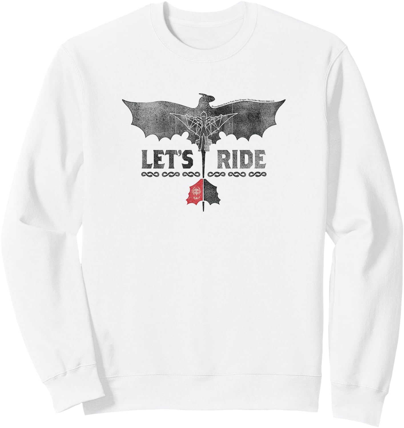 DreamWorks Dragons Let's Ride Sweatshirt - Sweatshirt | White