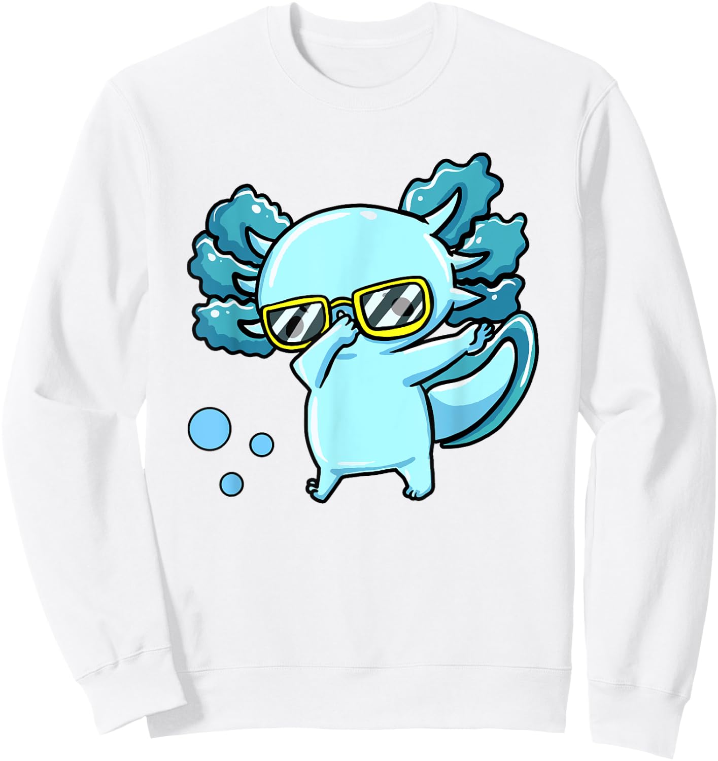 Funny Dabbing Axolotl-Shirt Toddler Boys Kids Sweatshirt - Sweatshirt | White