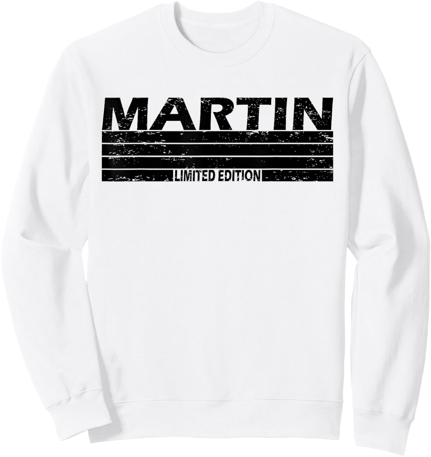 Martin Surname Limited Edition Retro Vintage Style Sunset Sweatshirt - Sweatshirt | White
