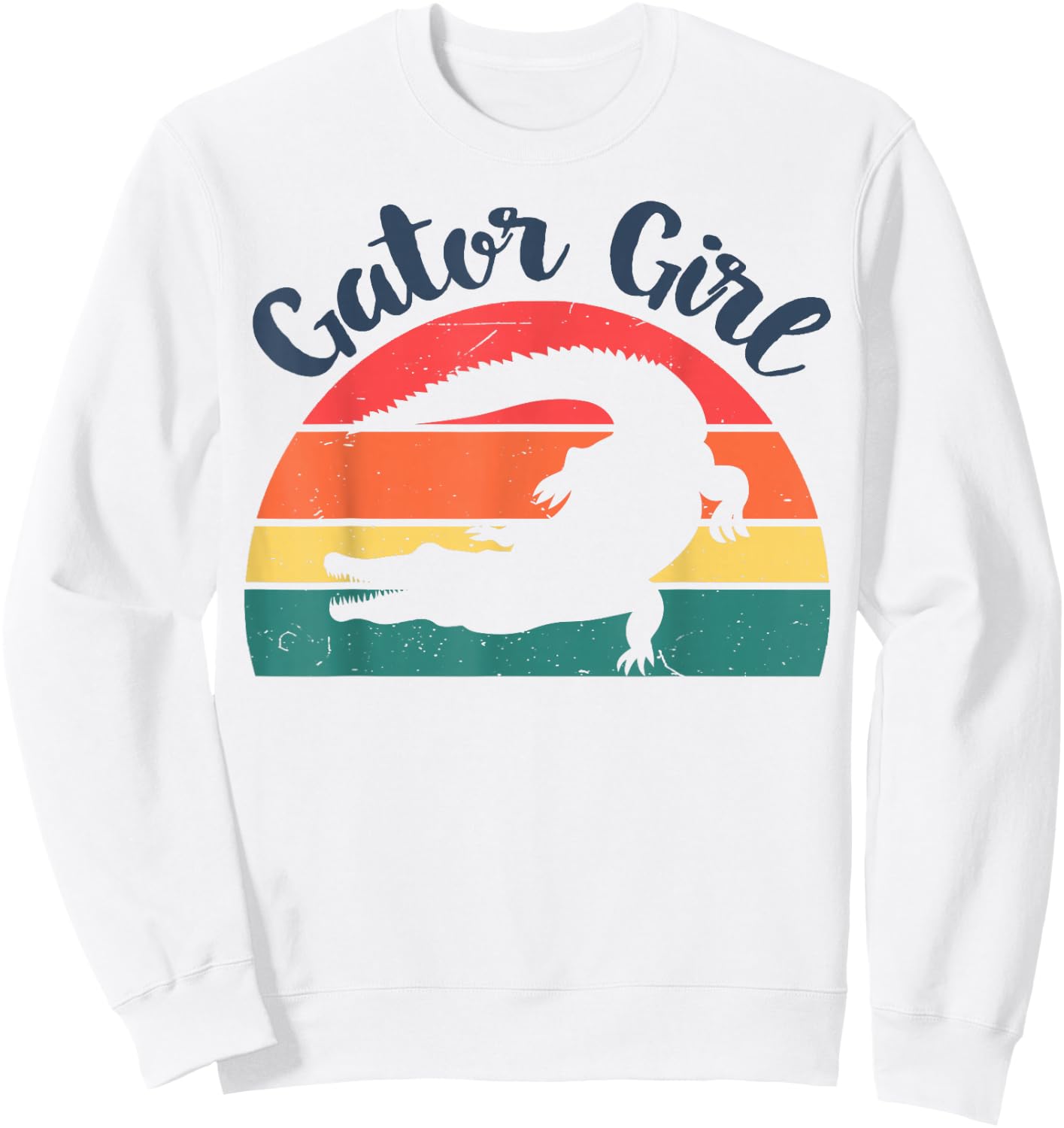Retro Gator Girl Women Toddler See You Later Gator Alligator Sweatshirt - Sweatshirt | White