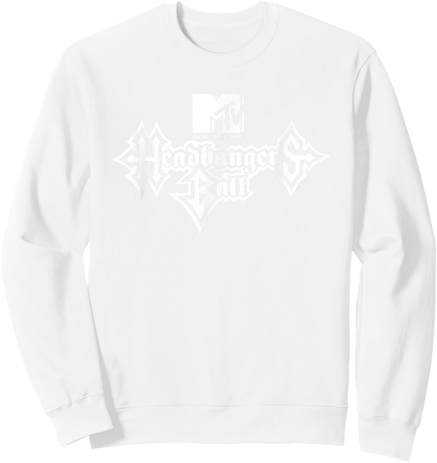 Headbangers Ball Logo Sweatshirt - Sweatshirt | White