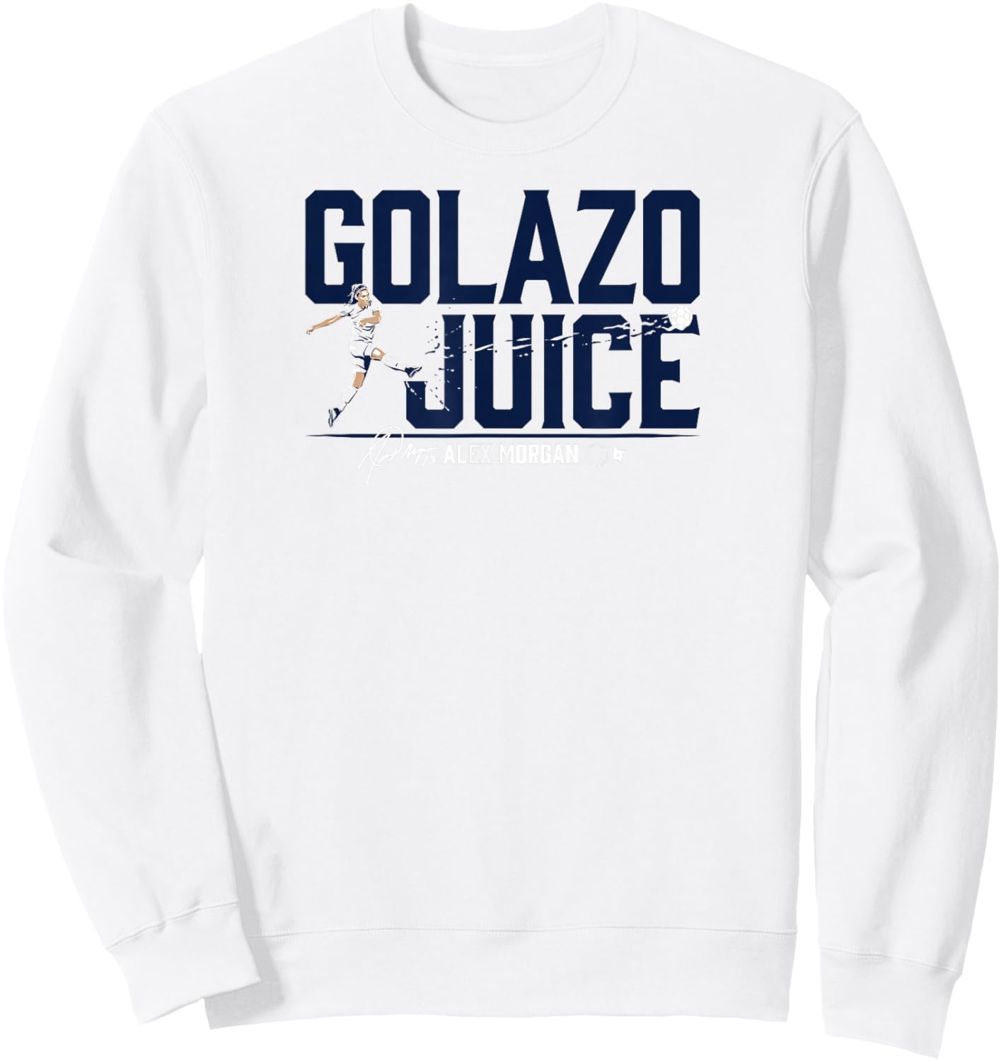 Alex Morgan: Golazo Juice USWNTPA - USA Soccer Sweatshirt - Sweatshirt | White