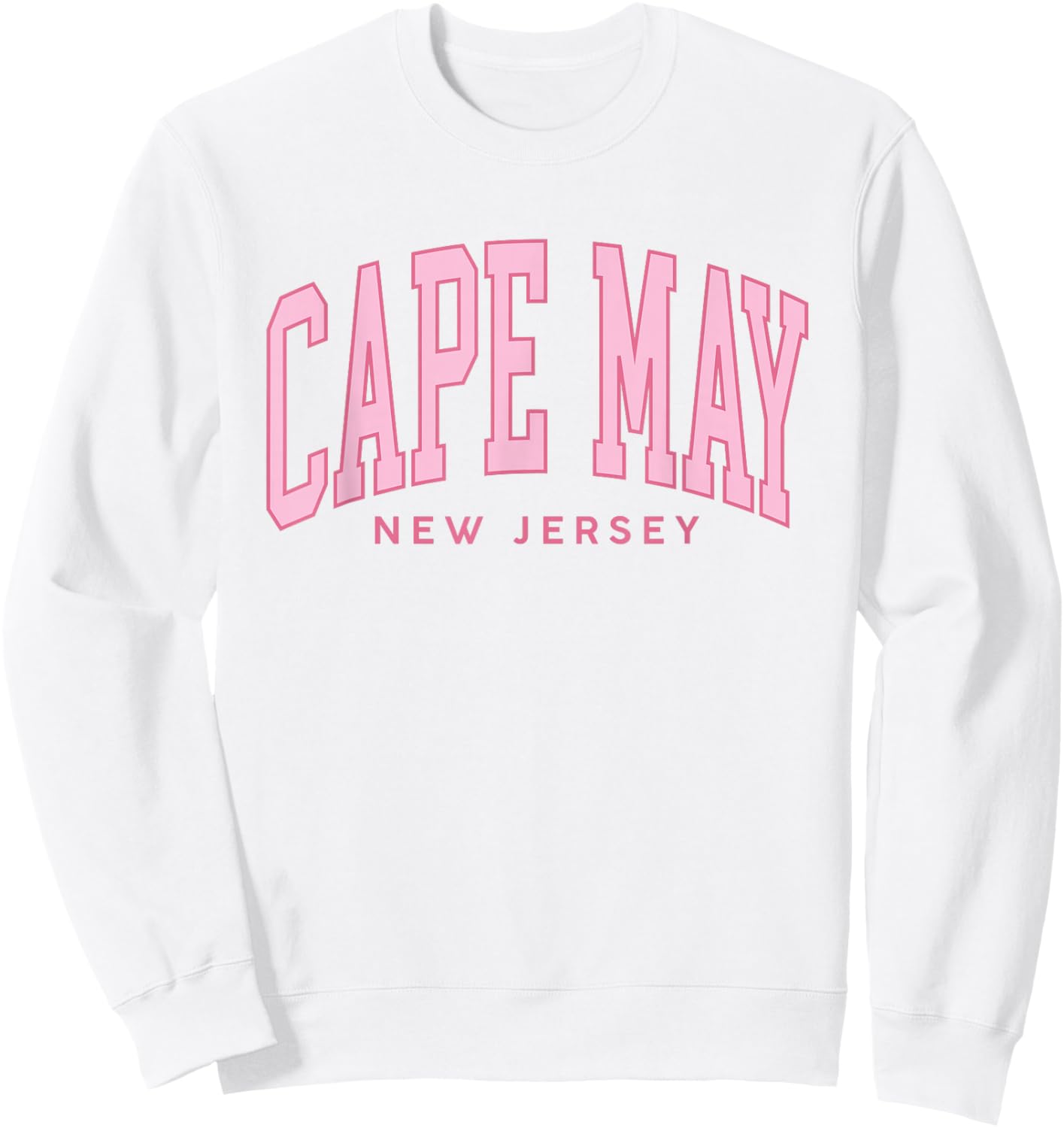 Vintage Cape May NJ retro throwback Beach Preppy girls Sweatshirt - Sweatshirt | White
