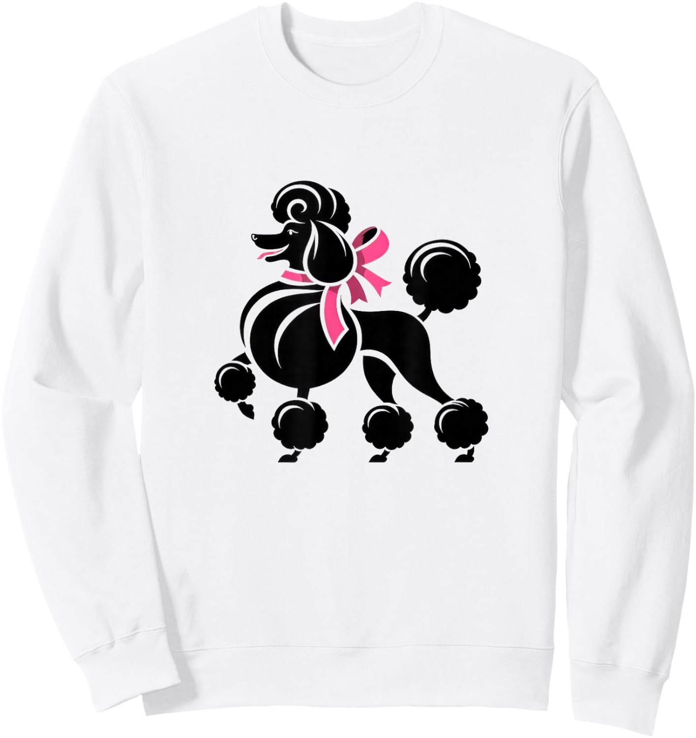 Sock Hop Cutie 50's Costume Big Poodle 1950's Party Cute Sweatshirt - Sweatshirt | White
