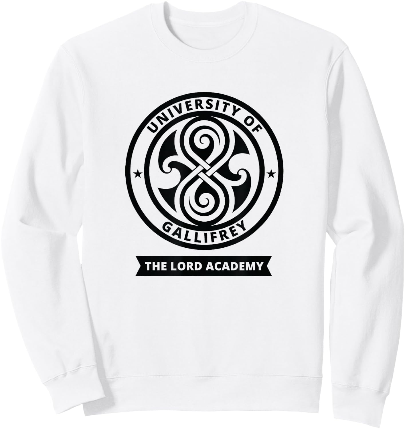 University of Gallifrey Science Fiction Sci-Fi Fan Sweatshirt - Sweatshirt | White