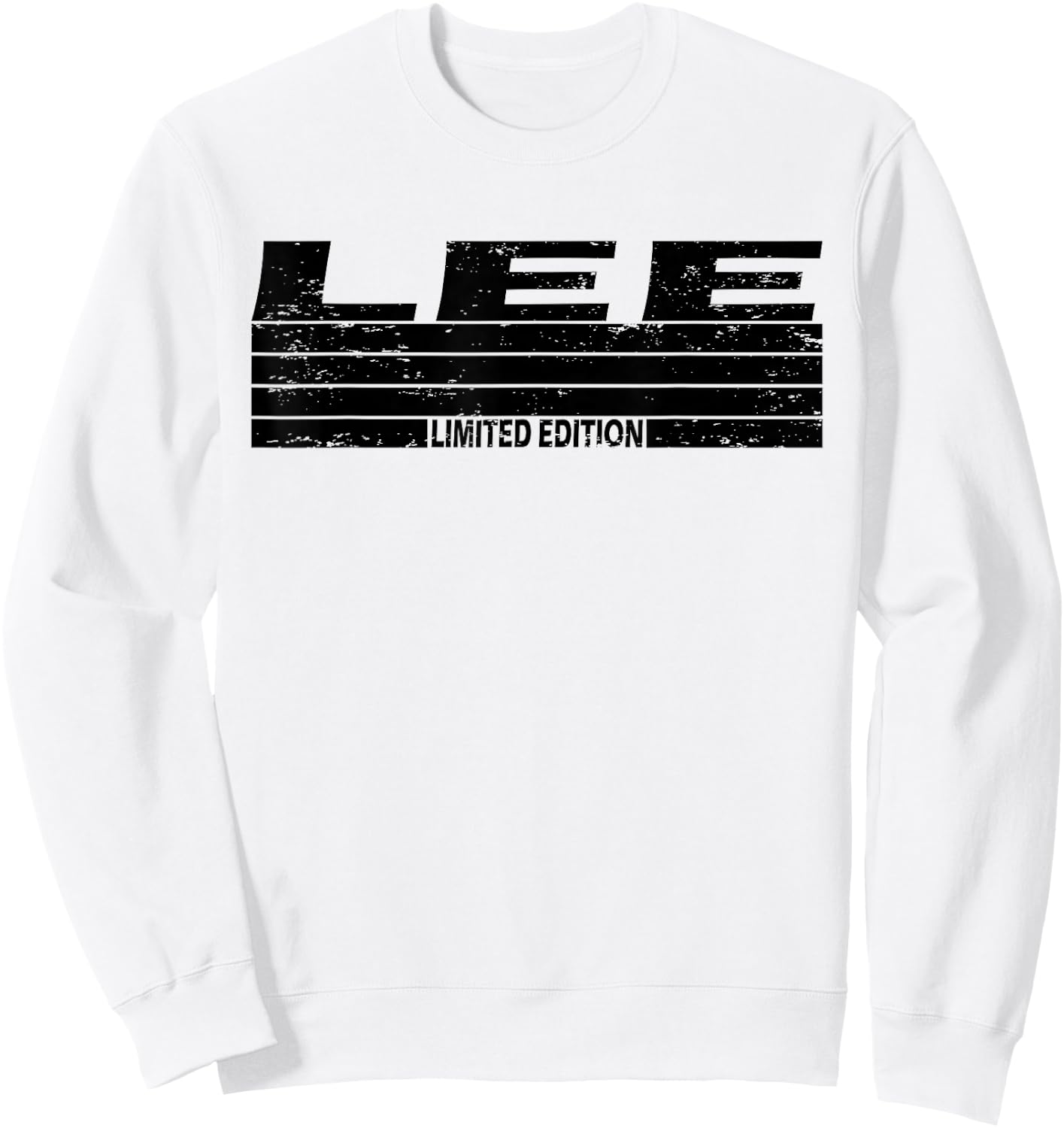 Lee Surname Limited Edition Retro Vintage Style Sunset Sweatshirt - Sweatshirt | White