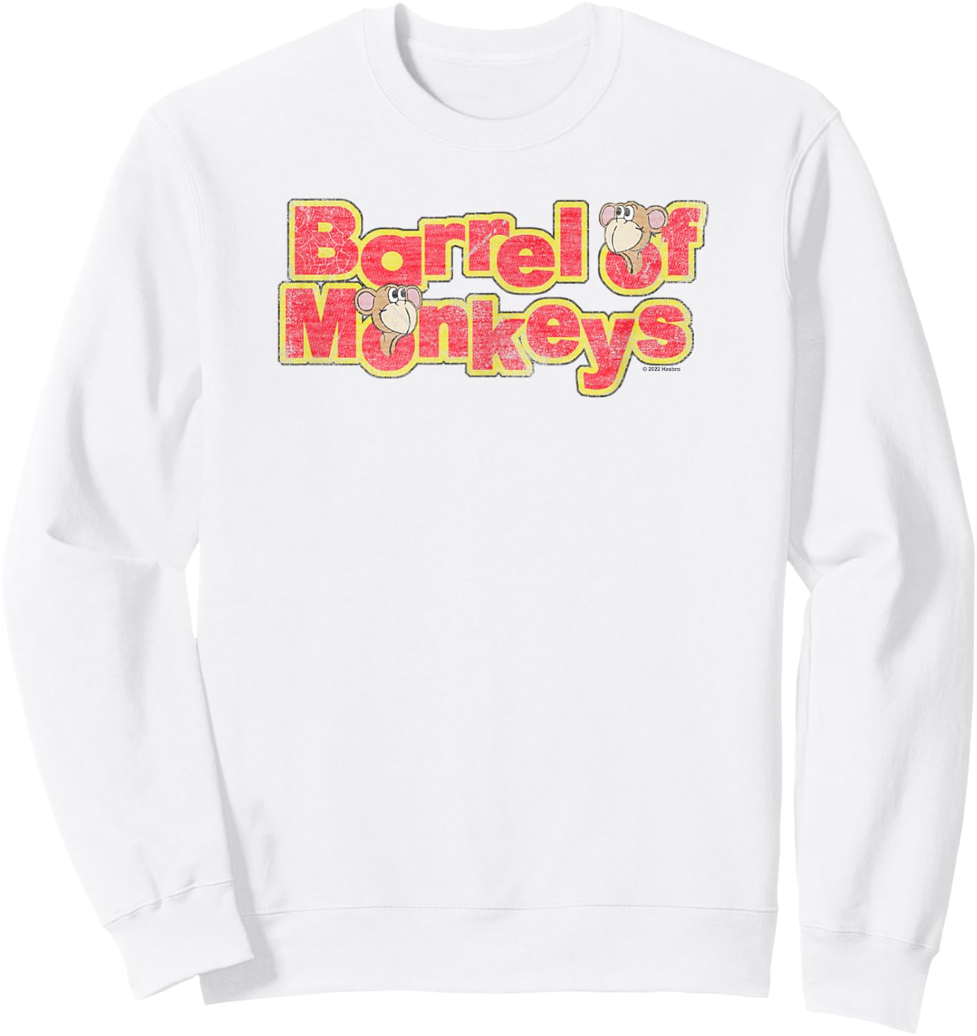 Barrel Of Monkeys Classic Retro Vintage Logo Sweatshirt - Sweatshirt | White