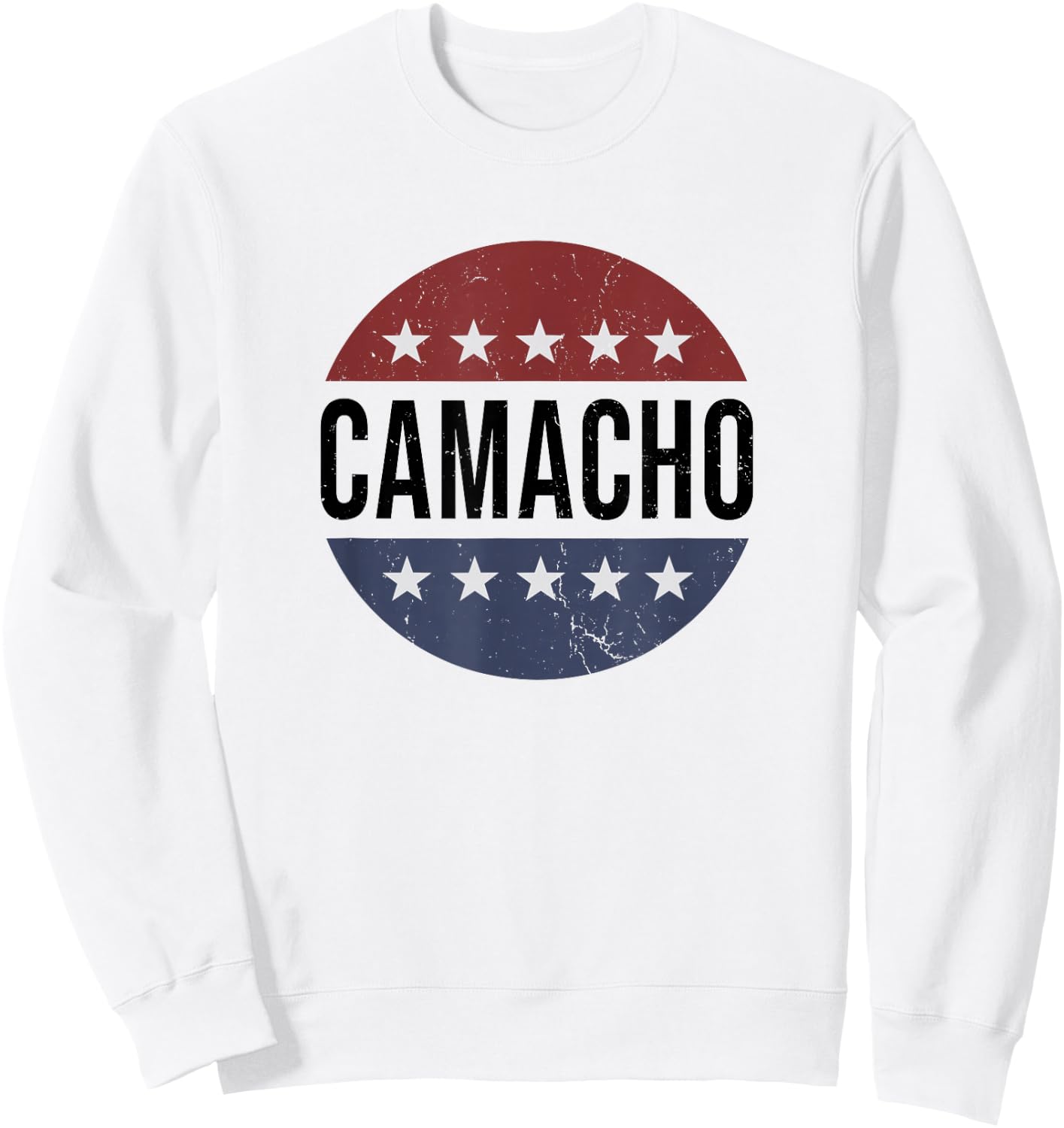 Funny Retro Vintage Vote Camacho 2028 Sweatshirt - Sweatshirt | White