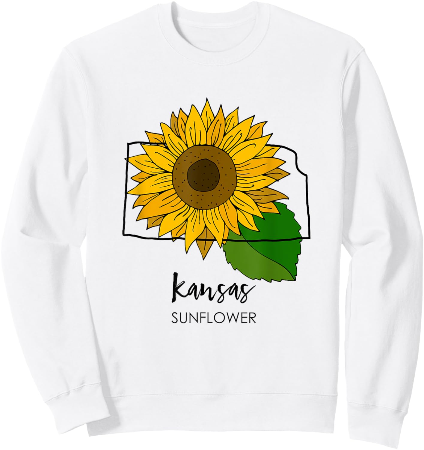 Kansas Sunflower Sweatshirt - Sweatshirt | White