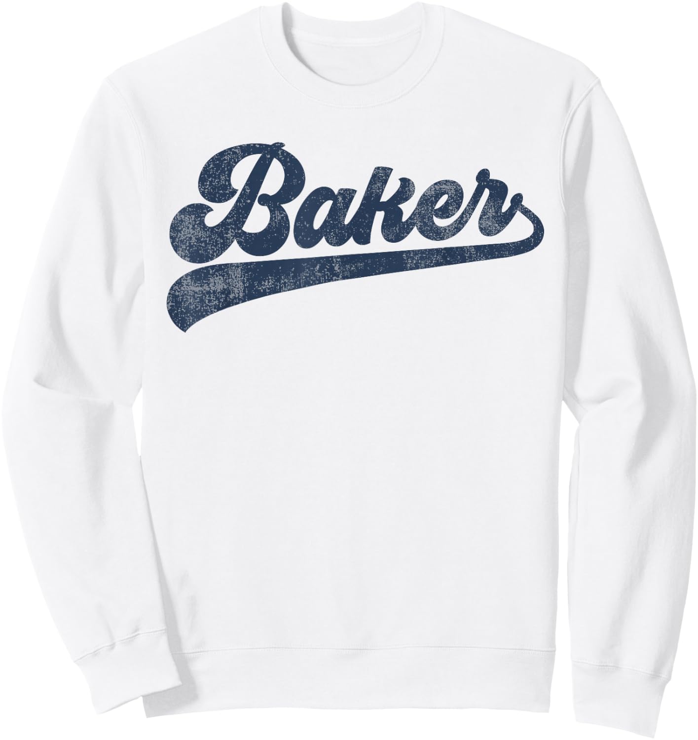 Baker Cute Vintage Graphic Baking Sweatshirt - Sweatshirt | White