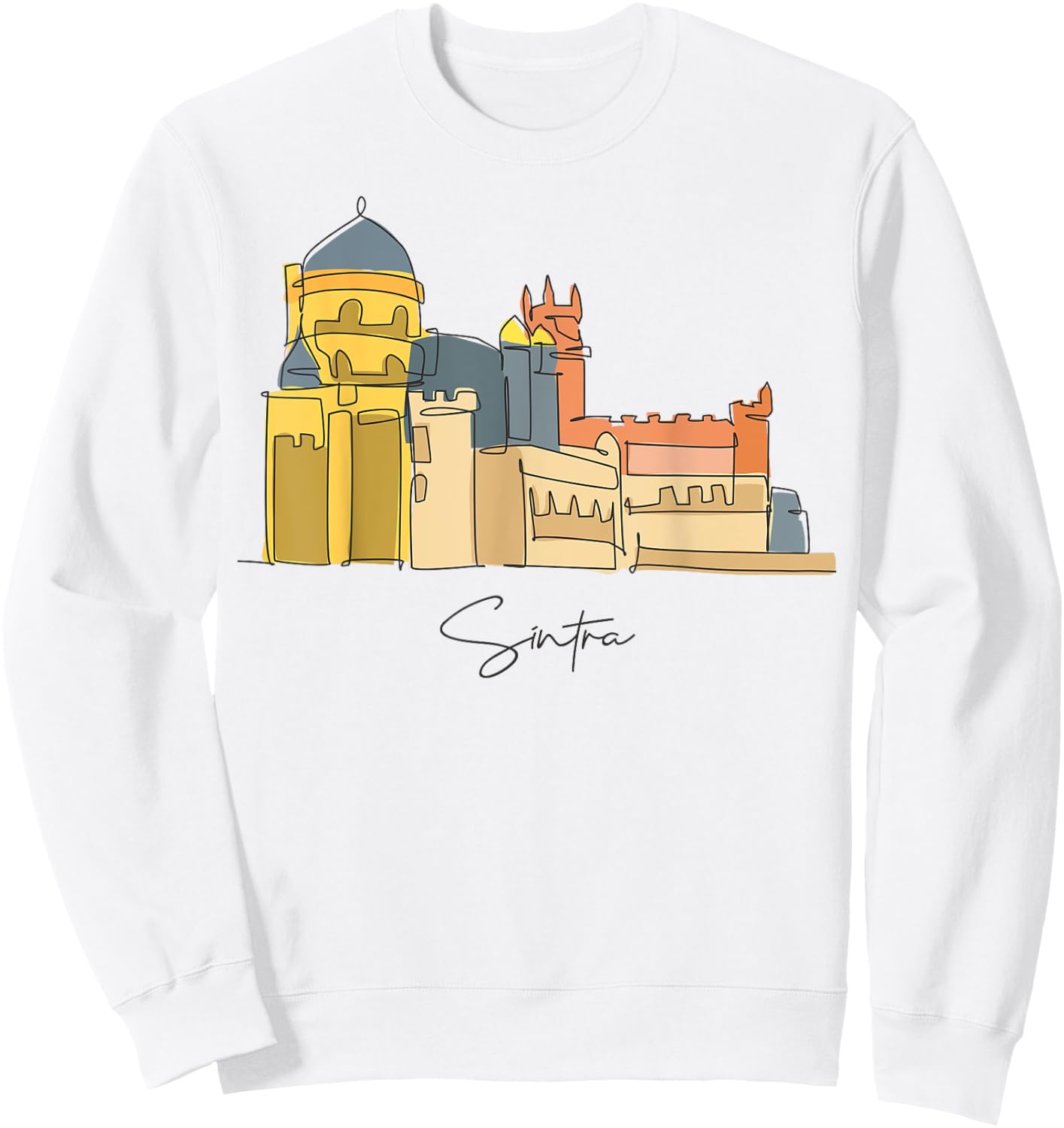 Europe Portugal Lisbon Sintra Portuguese Vacation Souvenir Sweatshirt - Sweatshirt | White