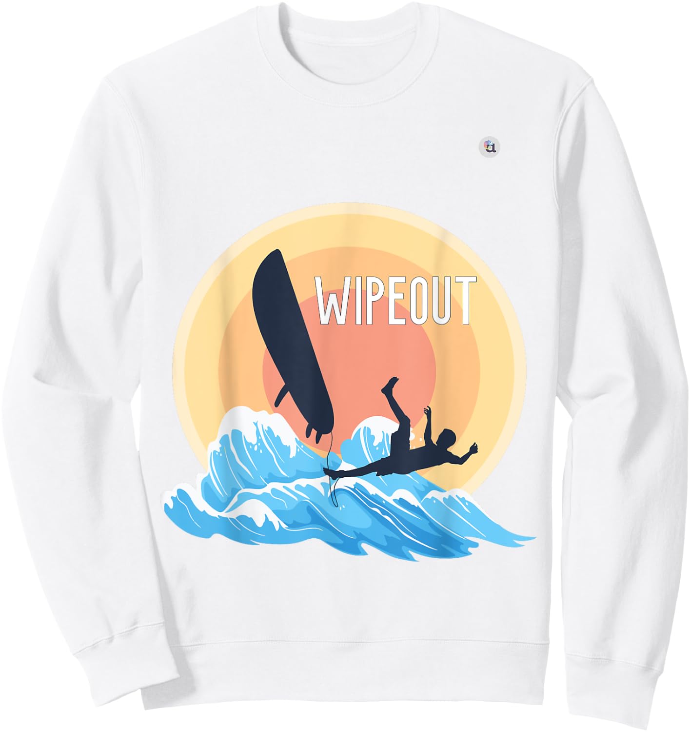 Surf Wipeout Sweatshirt - Sweatshirt | White