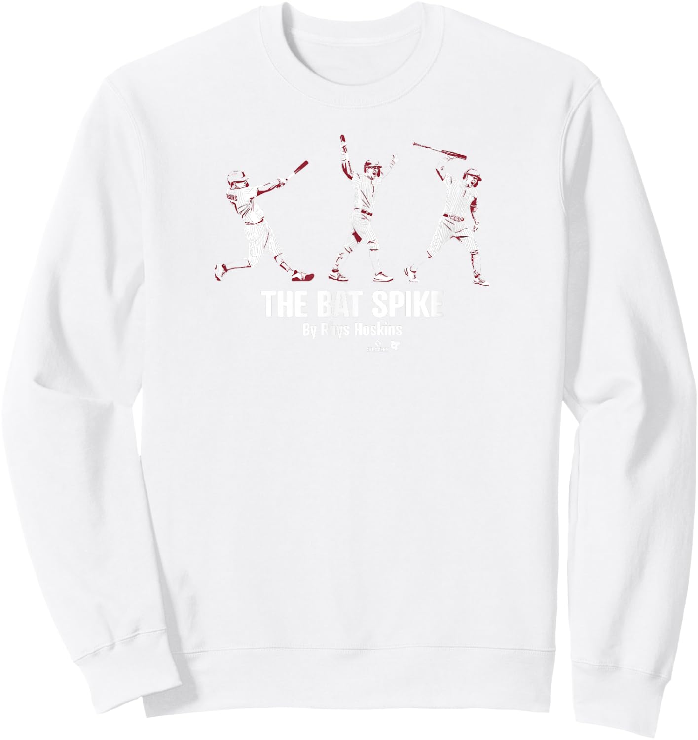 Rhys Hoskins - The Bat Spike - Philadelphia Baseball Sweatshirt - Sweatshirt | White