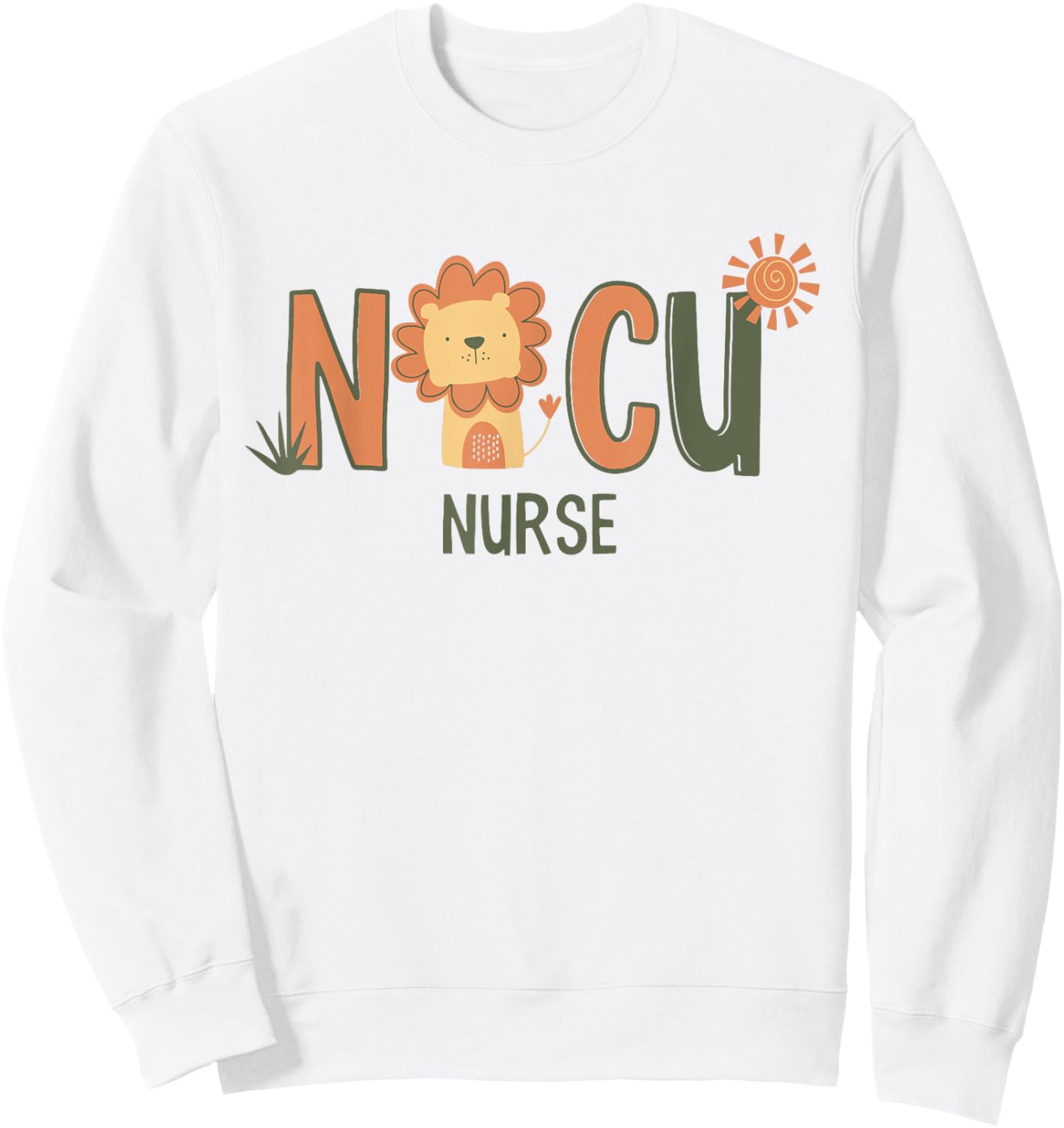 Groovy NICU Nurse ICU Neonatal Team Tiny Humans For Sweatshirt - Sweatshirt | White