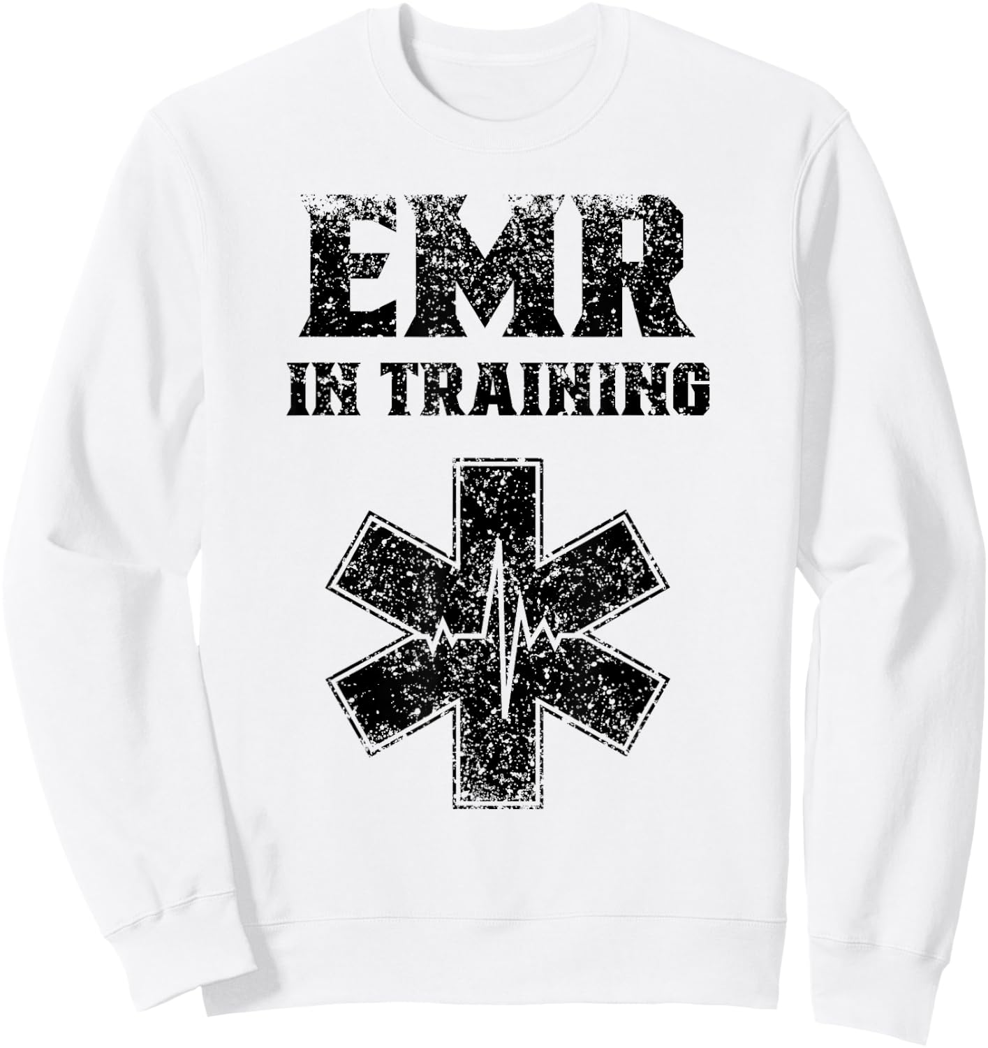 Emergency Medical Responder In Training Emr Emt Ambulance Sweatshirt - Sweatshirt | White