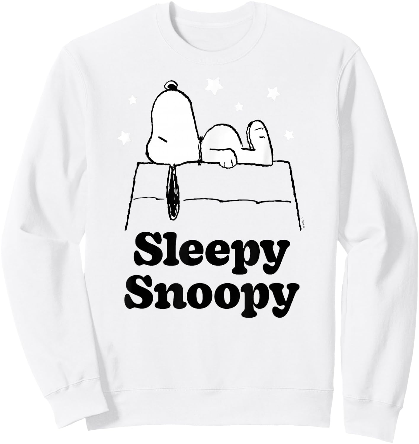 Peanuts Sleepy Snoopy Sweatshirt - Sweatshirt | White