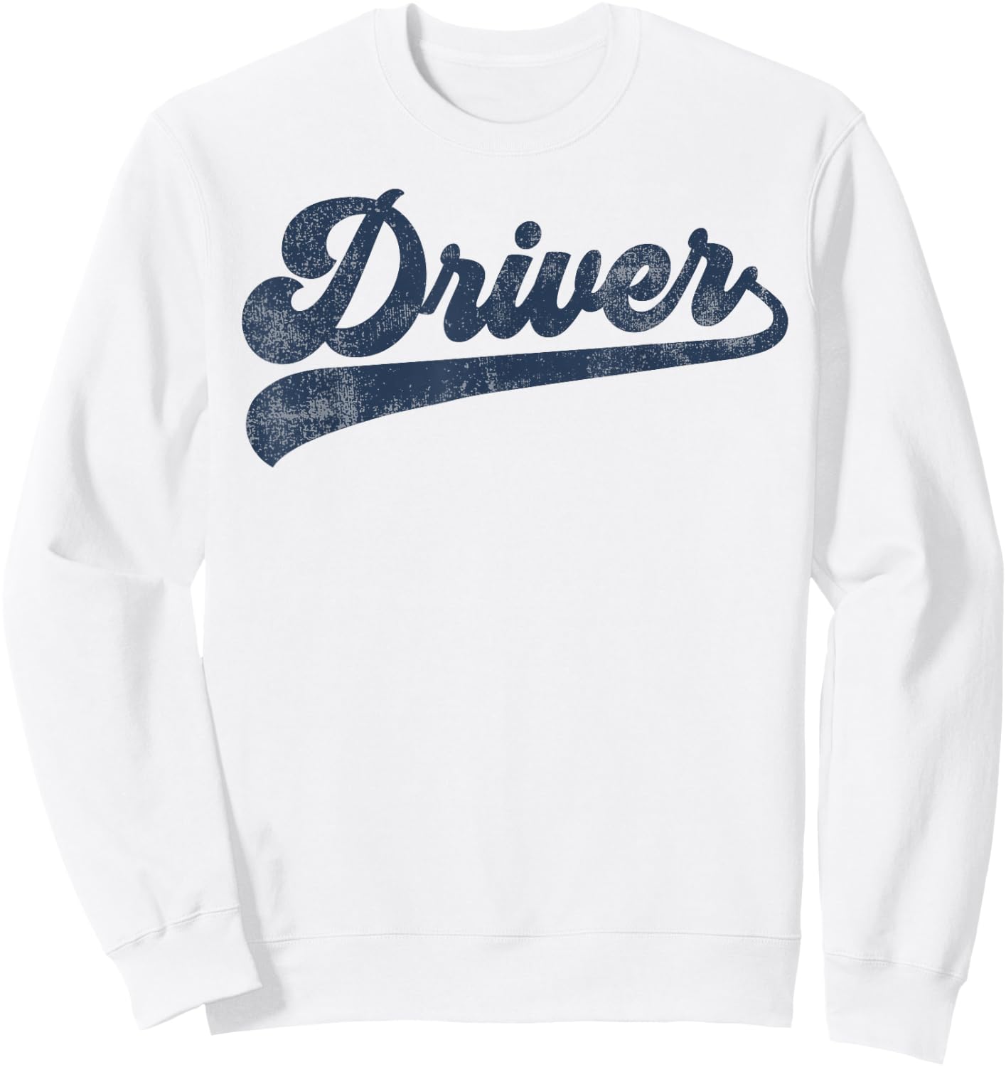 Driver Cute Vintage Graphic Driving Sweatshirt - Sweatshirt | White