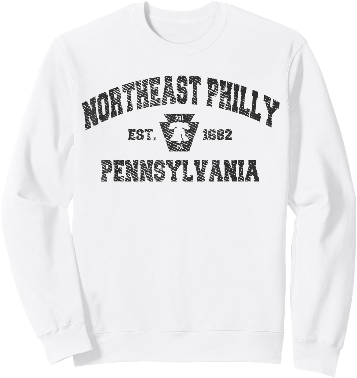 Vintage NORTHEAST PHILLY PENNSYLVANIA 1854 Philadelphia PA Sweatshirt - Sweatshirt | White