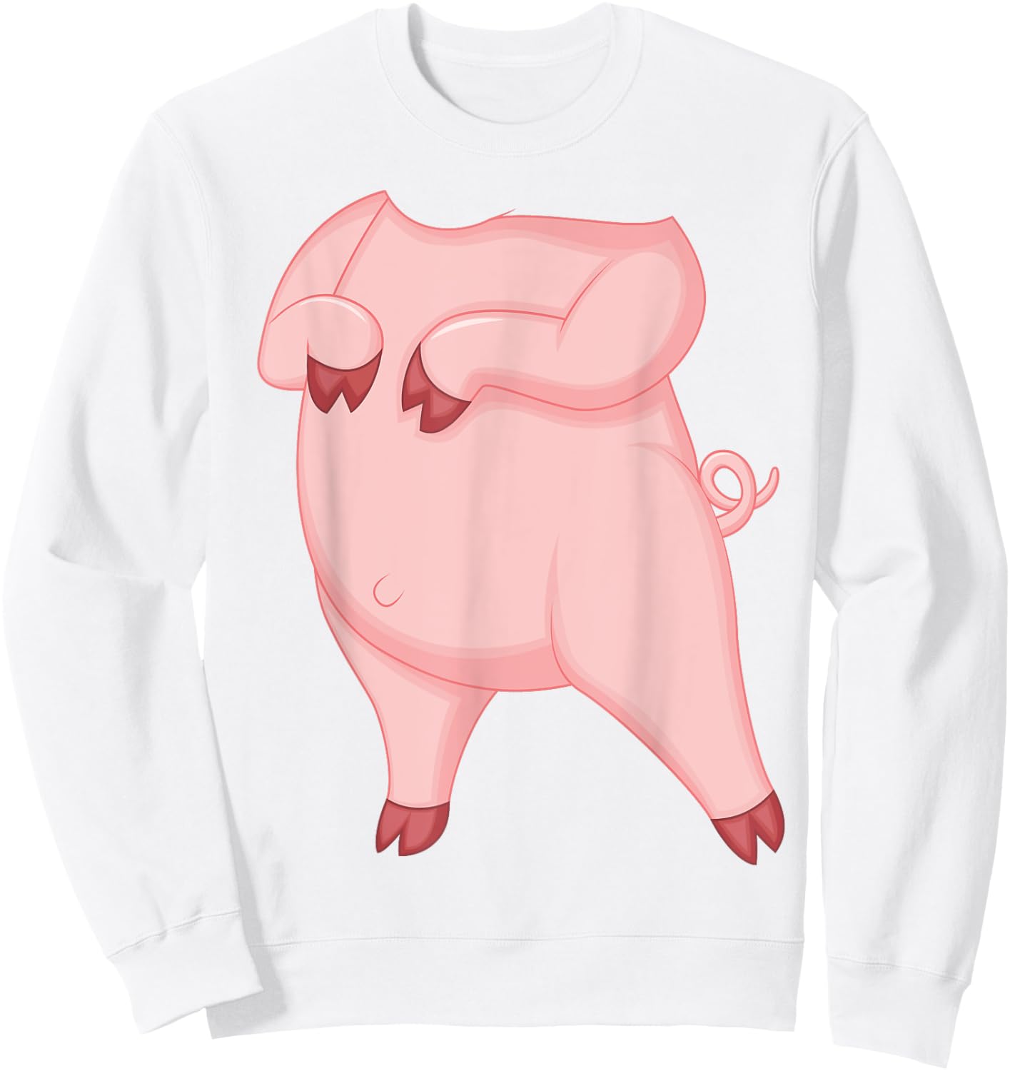 Pig Shirt Adult Kids Men Women Pig Costume Sweatshirt - Sweatshirt | White