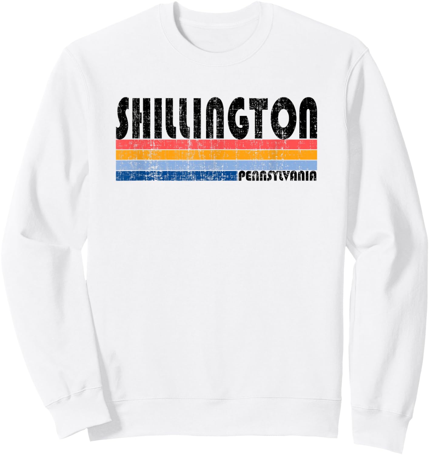Vintage 70s 80s Style Shillington, PA Sweatshirt - Sweatshirt | White