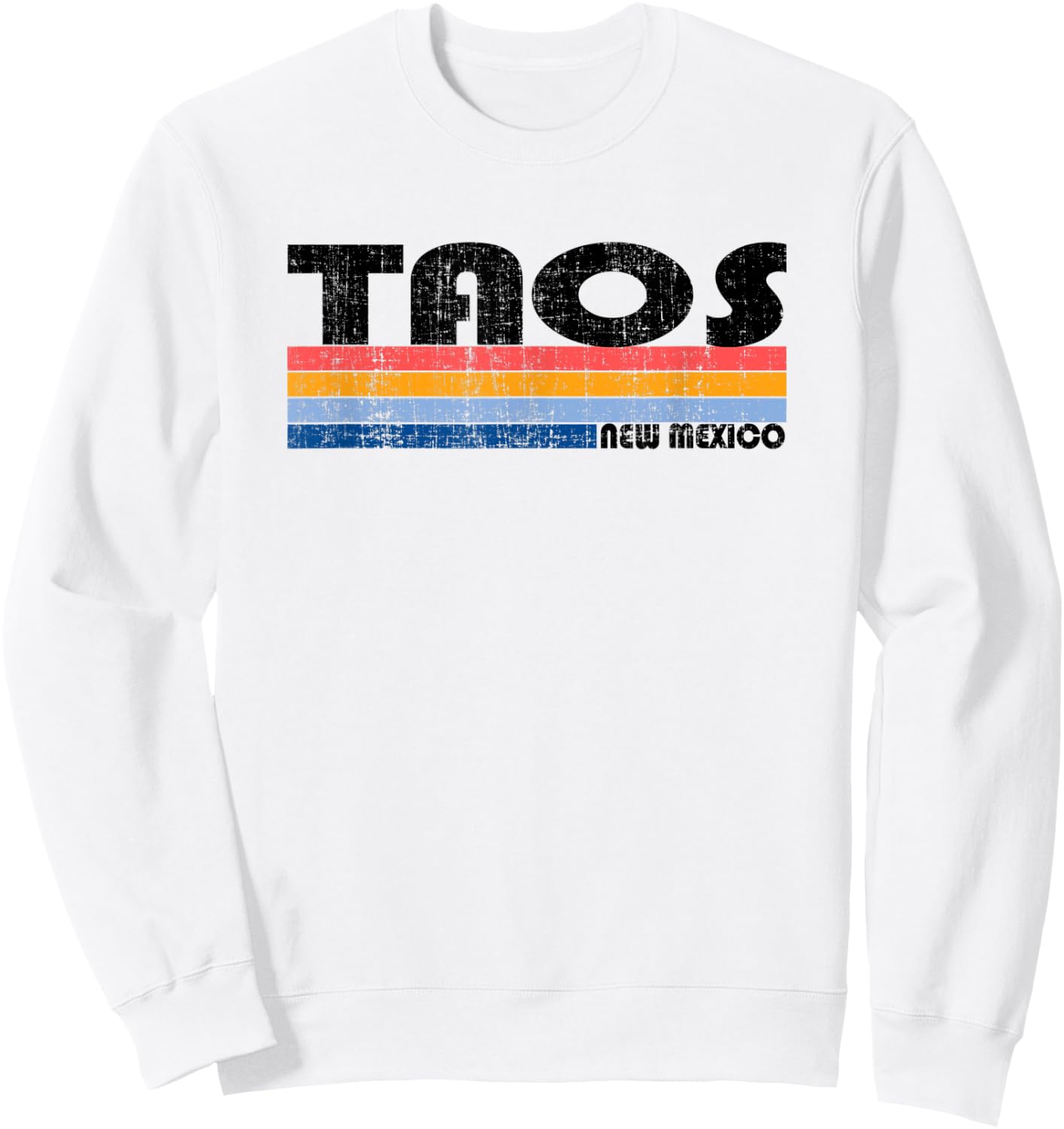 Vintage 70s 80s Style Taos, NM Sweatshirt - Sweatshirt | White