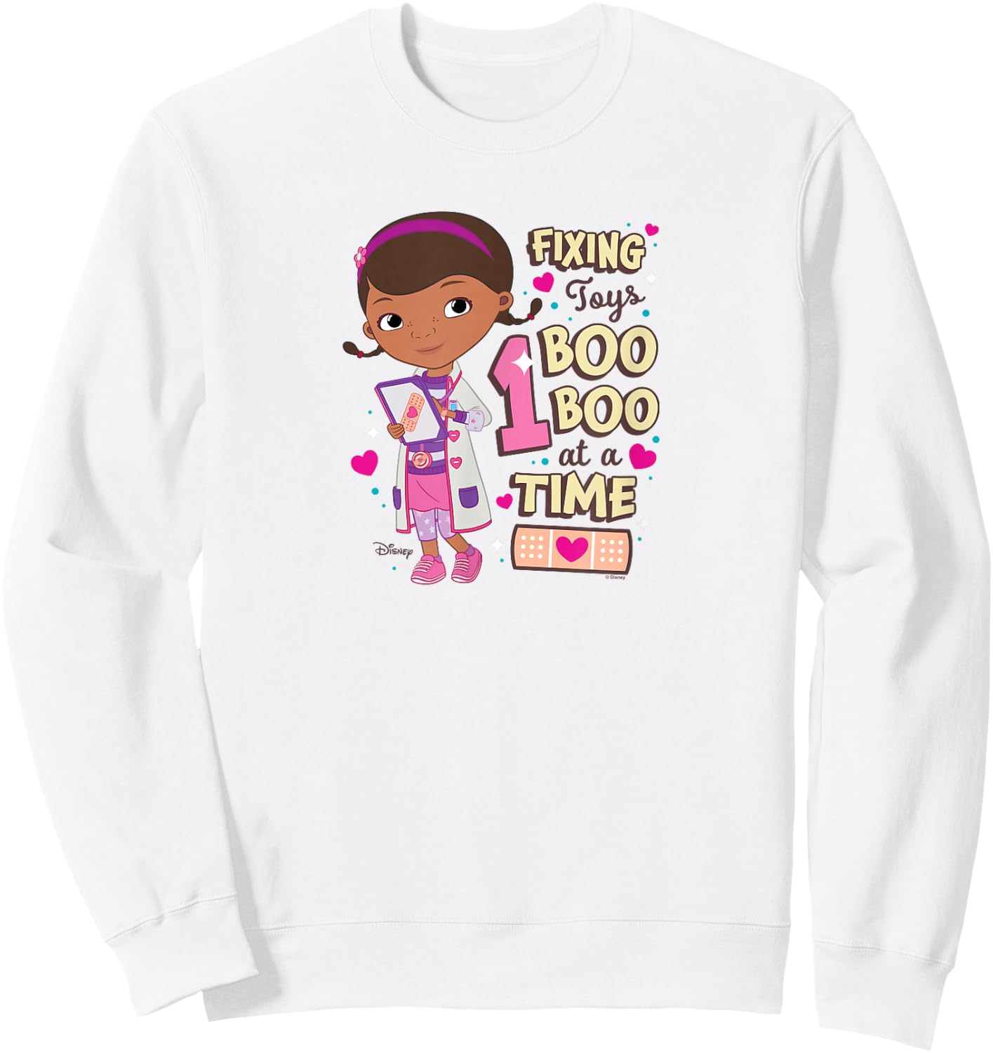 Disney Doc Mc Stuffins - Fixing Toys One Boo Boo At A Time Sweatshirt - Sweatshirt | White