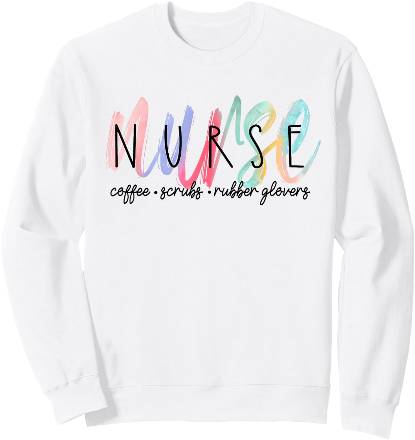 Cute Watercolor Nurse Sweatshirt - Sweatshirt | White