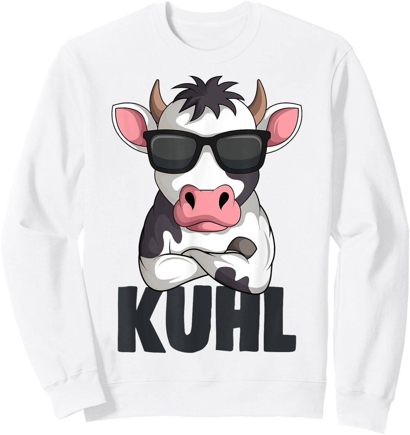 Cow Kuhl Farmers Cows Farmer Children Boys Girls Sweatshirt - Sweatshirt | White