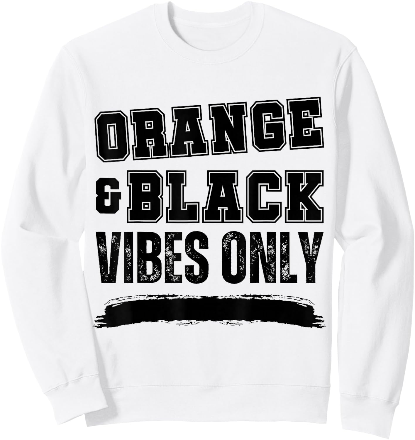 Orange and Black Game Day, Orange Game Day Sweatshirt - Sweatshirt | White