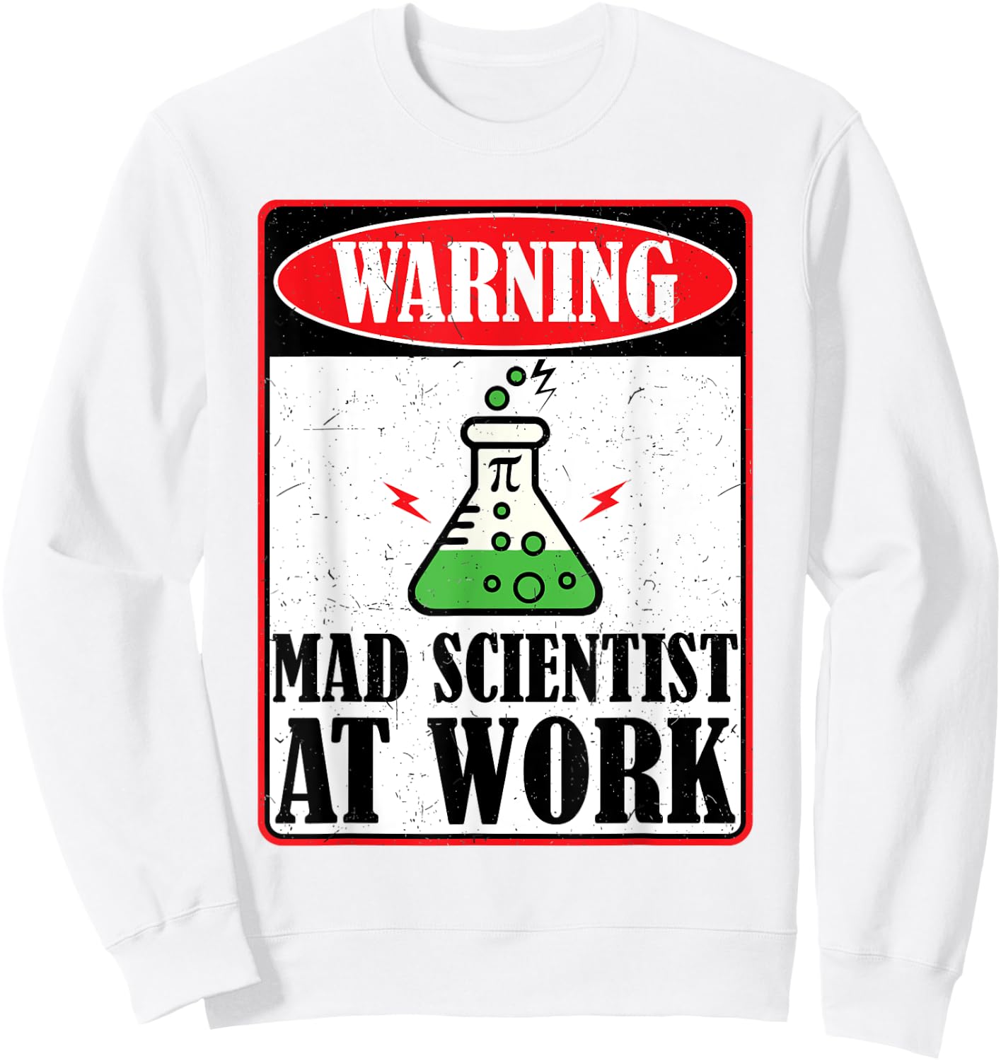Funny Mad Scientist Costume Science Chemistry Kids Boy Adult Sweatshirt - Sweatshirt | White