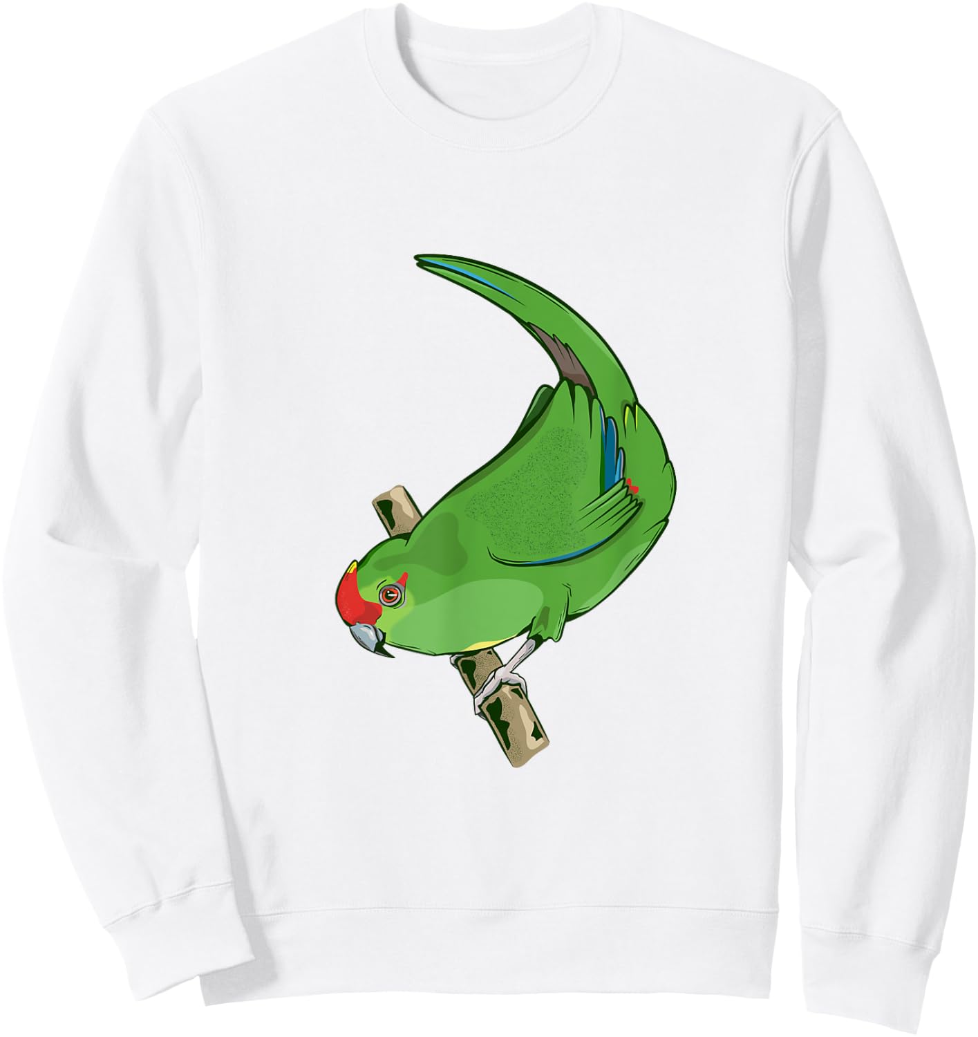Red-crowned parakeet Kakariki Sweatshirt - Sweatshirt | White